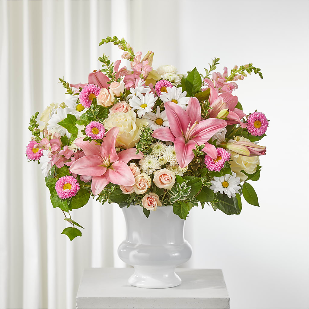 Empathetic Blooms Urn Arrangement – CARLOS BLOOMS & EVENTS, Garnerville NY
