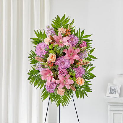 Love & Light Standing Spray – CARLOS BLOOMS & EVENTS, Garnerville NY