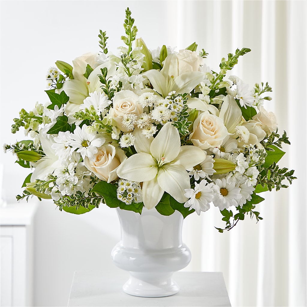 Uplifting Urn Arrangement – CARLOS BLOOMS & EVENTS, Garnerville NY
