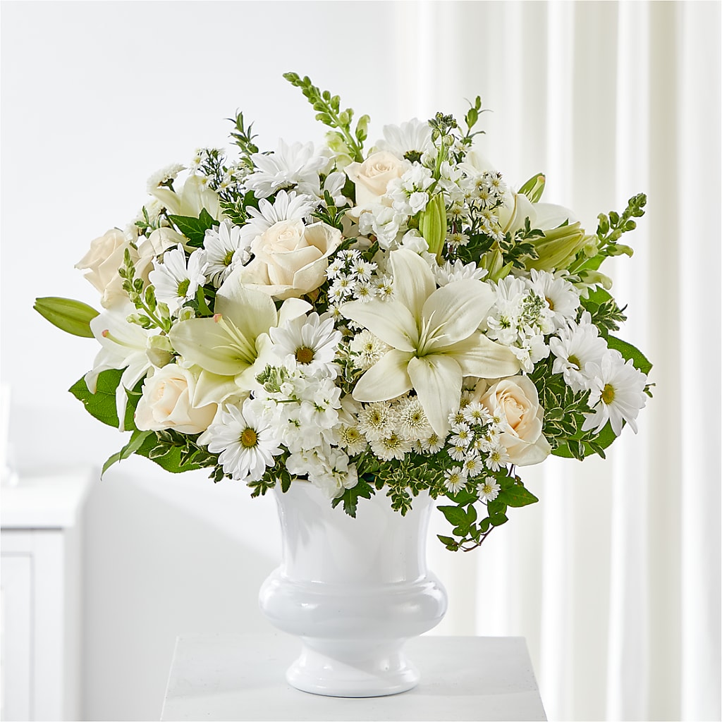 Uplifting Urn Arrangement – CARLOS BLOOMS & EVENTS, Garnerville NY