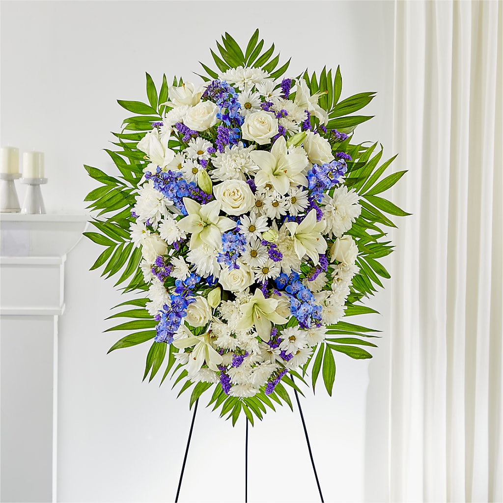At Rest Standing Spray – CARLOS BLOOMS & EVENTS, Garnerville NY