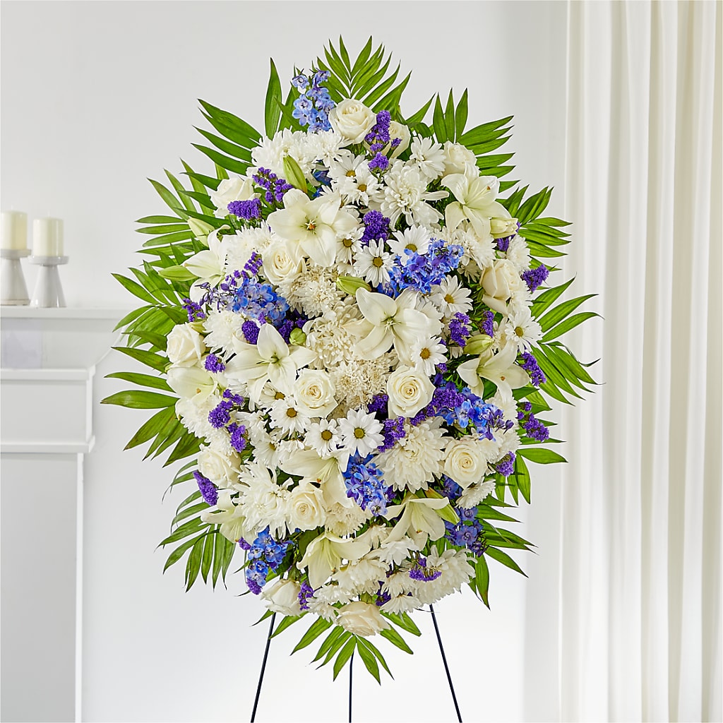 At Rest Standing Spray – CARLOS BLOOMS & EVENTS, Garnerville NY