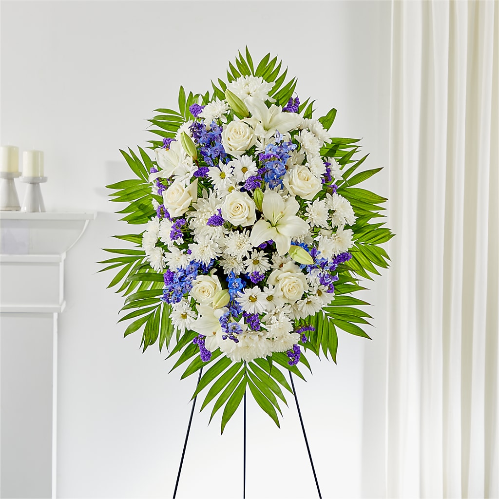 At Rest Standing Spray – CARLOS BLOOMS & EVENTS, Garnerville NY