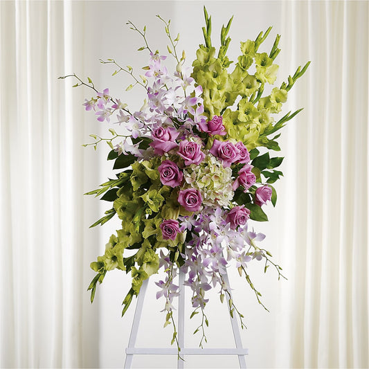 Lasting Legacy Standing Spray – CARLOS BLOOMS & EVENTS, Garnerville NY