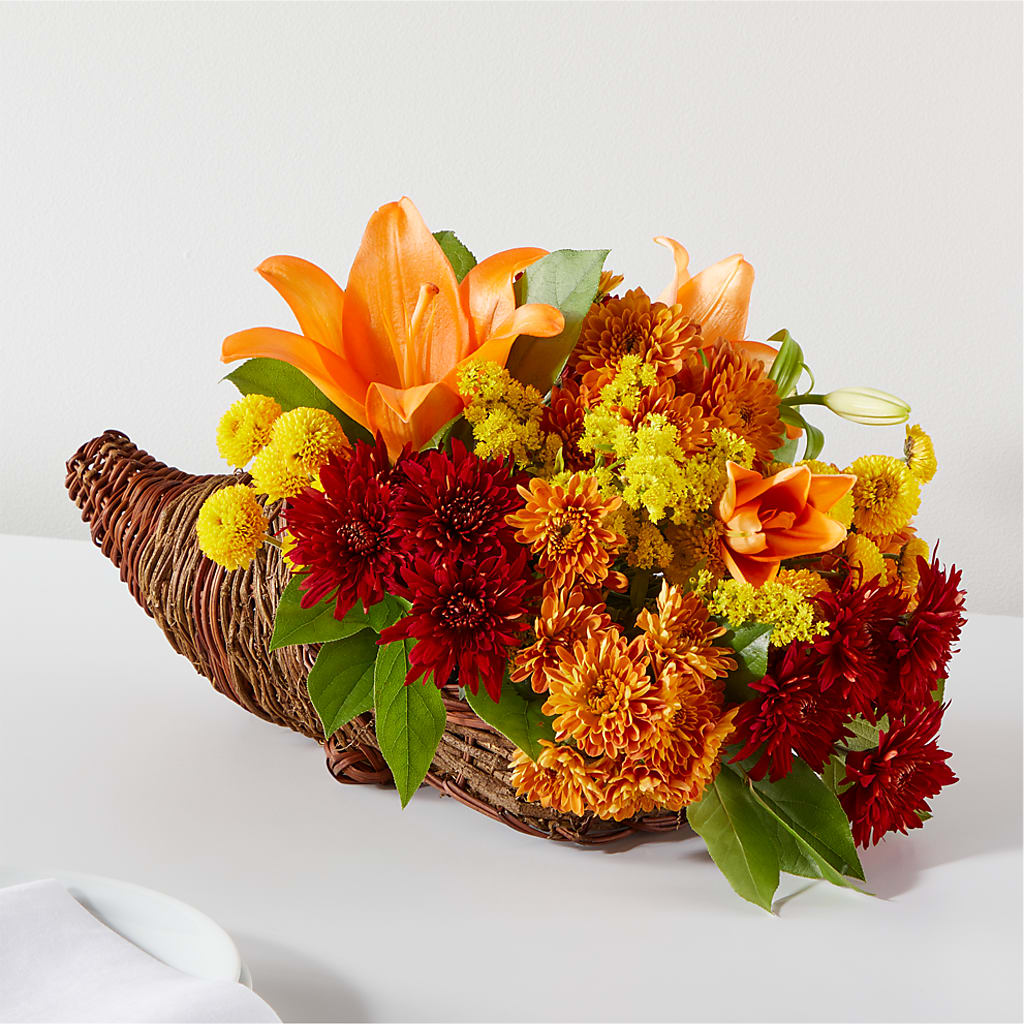 Bouquet of Blessings Cornucopia – CARLOS BLOOMS & EVENTS, Garnerville NY