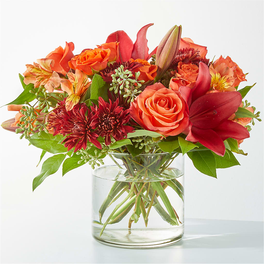 Crimson Leaves Bouquet – CARLOS BLOOMS & EVENTS, Garnerville NY