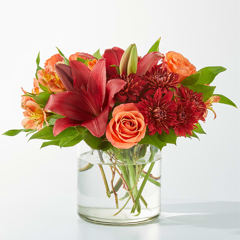 Crimson Leaves Bouquet – CARLOS BLOOMS & EVENTS, Garnerville NY
