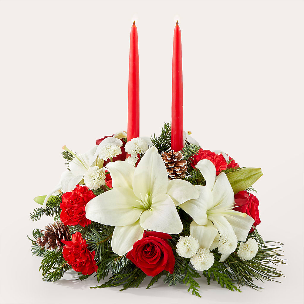 Seasonal Festivities Centerpiece – CARLOS BLOOMS & EVENTS, Garnerville NY