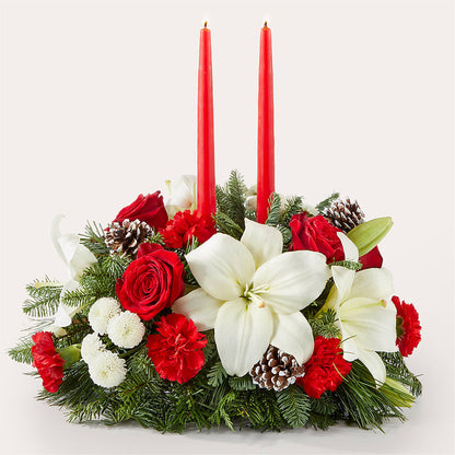 Seasonal Festivities Centerpiece – CARLOS BLOOMS & EVENTS, Garnerville NY