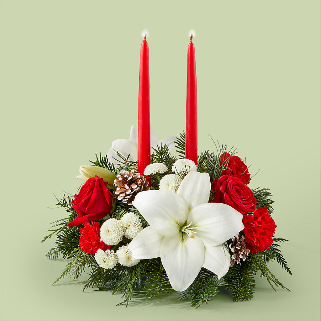 Seasonal Festivities Centerpiece – CARLOS BLOOMS & EVENTS, Garnerville NY