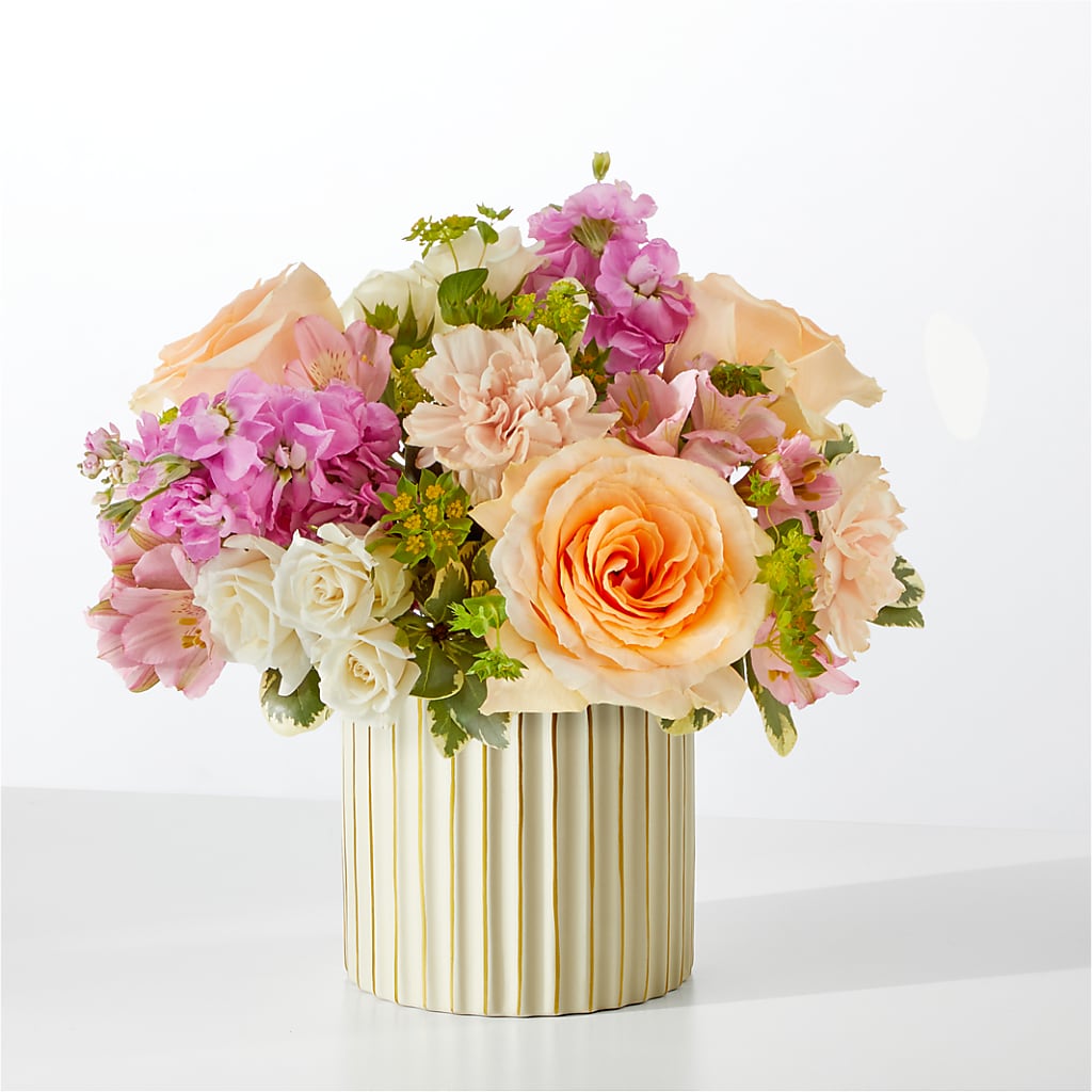 Paradise Bouquet with Ivory Vase – CARLOS BLOOMS & EVENTS, Garnerville NY