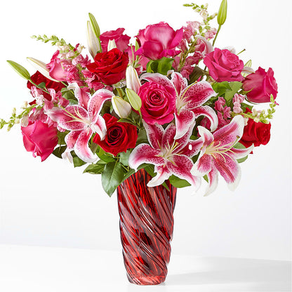 Always You Bouquet with Luxe Swirl Vase – CARLOS BLOOMS & EVENTS, Garnerville NY