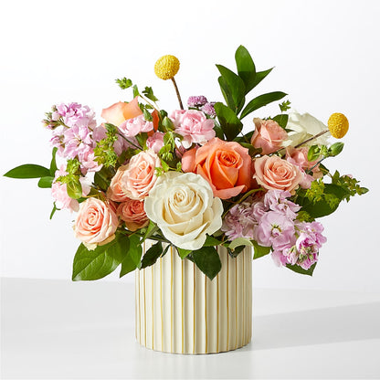French Market Bouquet with Ivory Vase – CARLOS BLOOMS & EVENTS, Garnerville NY