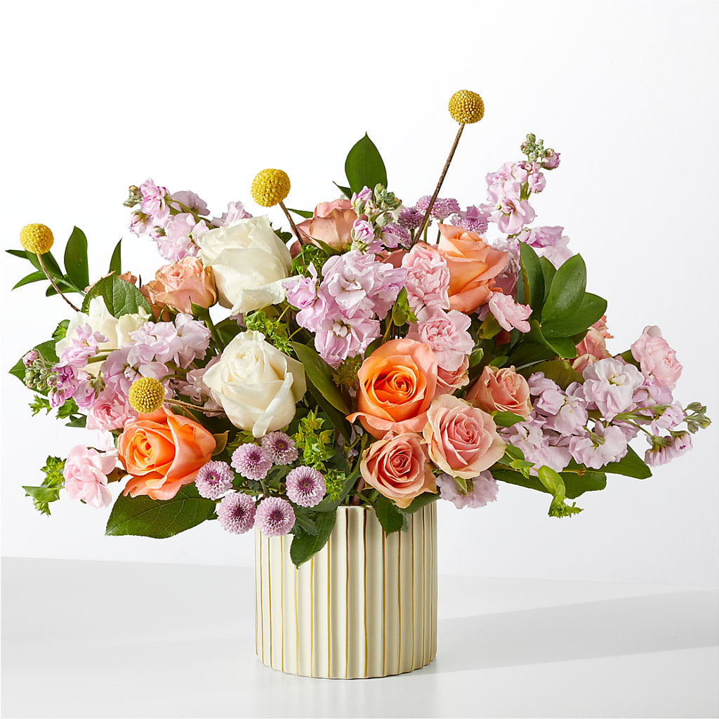 French Market Bouquet with Ivory Vase – CARLOS BLOOMS & EVENTS, Garnerville NY