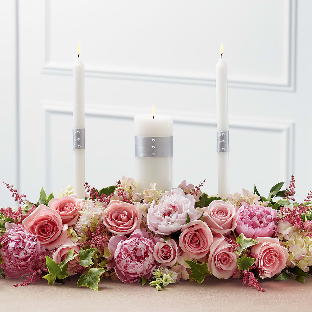 Worldwide Romance Unity Candle Arrangement – CARLOS BLOOMS & EVENTS, Garnerville NY