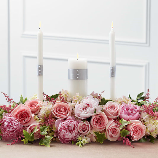 Worldwide Romance Unity Candle Arrangement – CARLOS BLOOMS & EVENTS, Garnerville NY